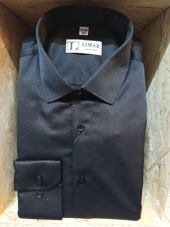 Koszula czarna slim długi rękaw