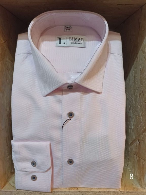 Koszula różowa slim długi rękaw