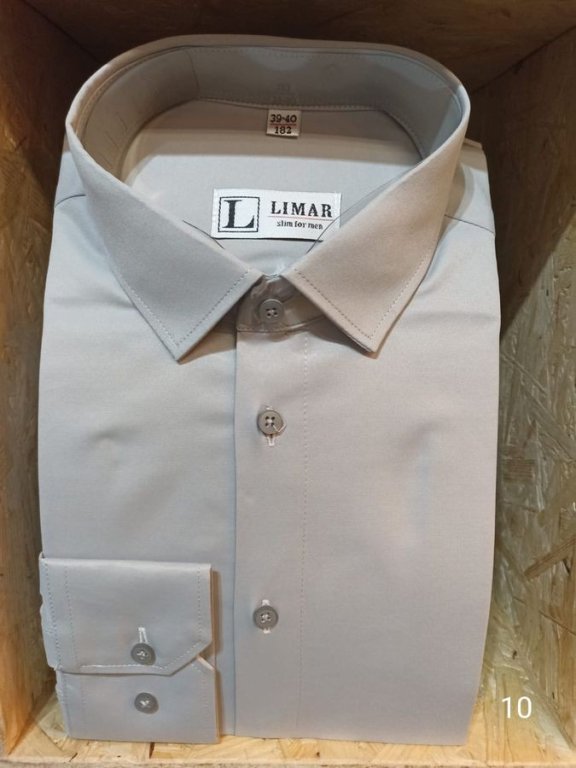 Koszula szara slim długi rękaw