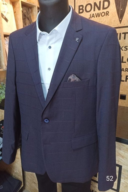 Marynarka bordowa w delikatną kratę